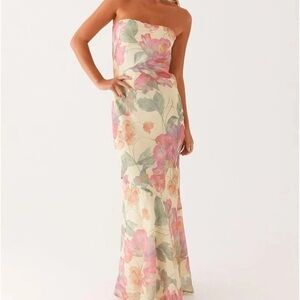 Peppermayo Exclusive - Under The Pagoda Maxi Dress - Yellow Peony